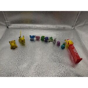 Pokemon Mini Figures Lot Pikachus & Friends Pez Dispenser Holiday